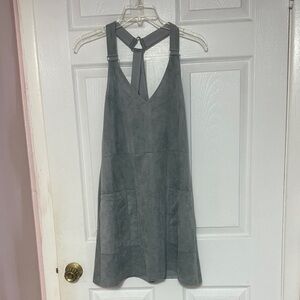 BCBGMaxAzria Backless Dress in Soft Gray
